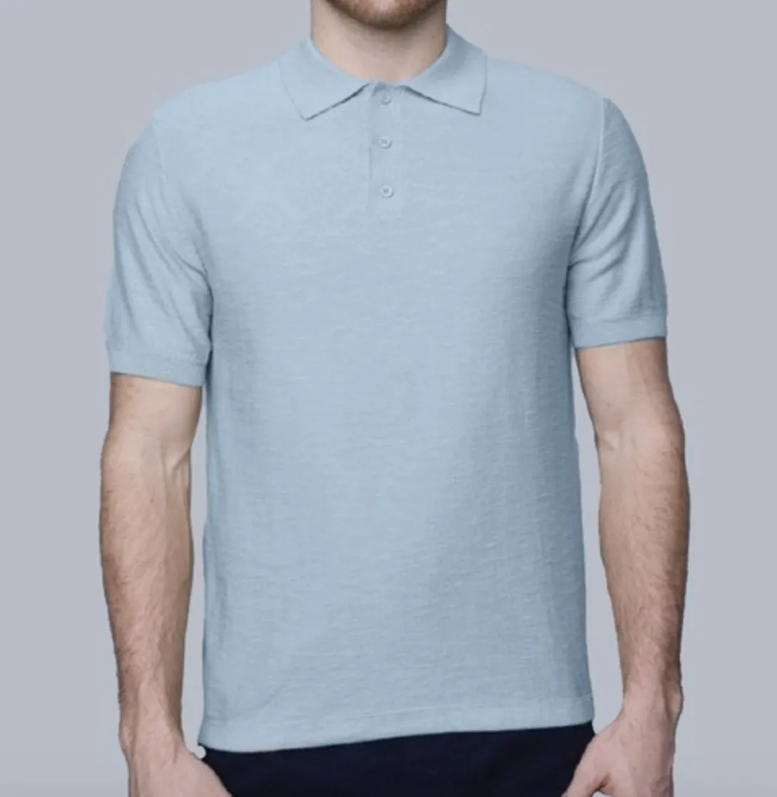 HEDGE KNIT COLLARED POLO SS
