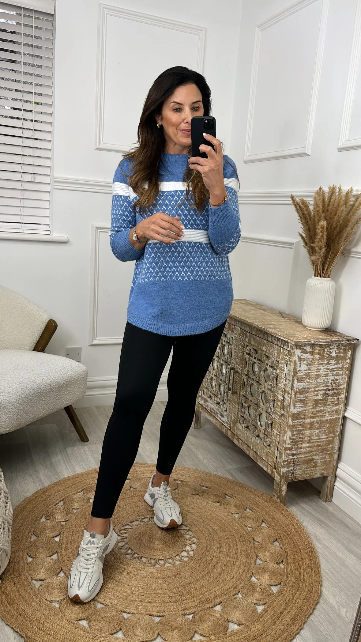 Hilda Blue White Stripe Jumper