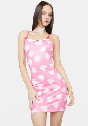 Hit My Hotline Heart Mini Dress