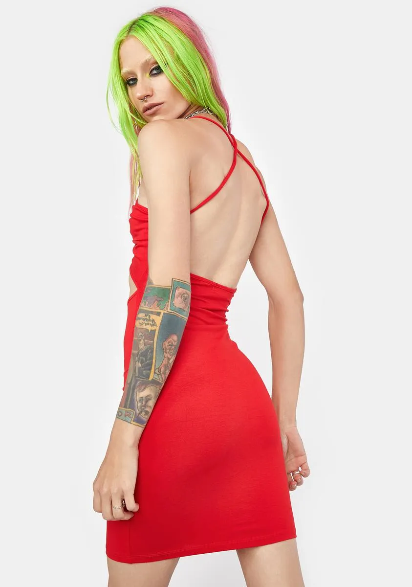 Hot Late Nights Cutout Mini Dress