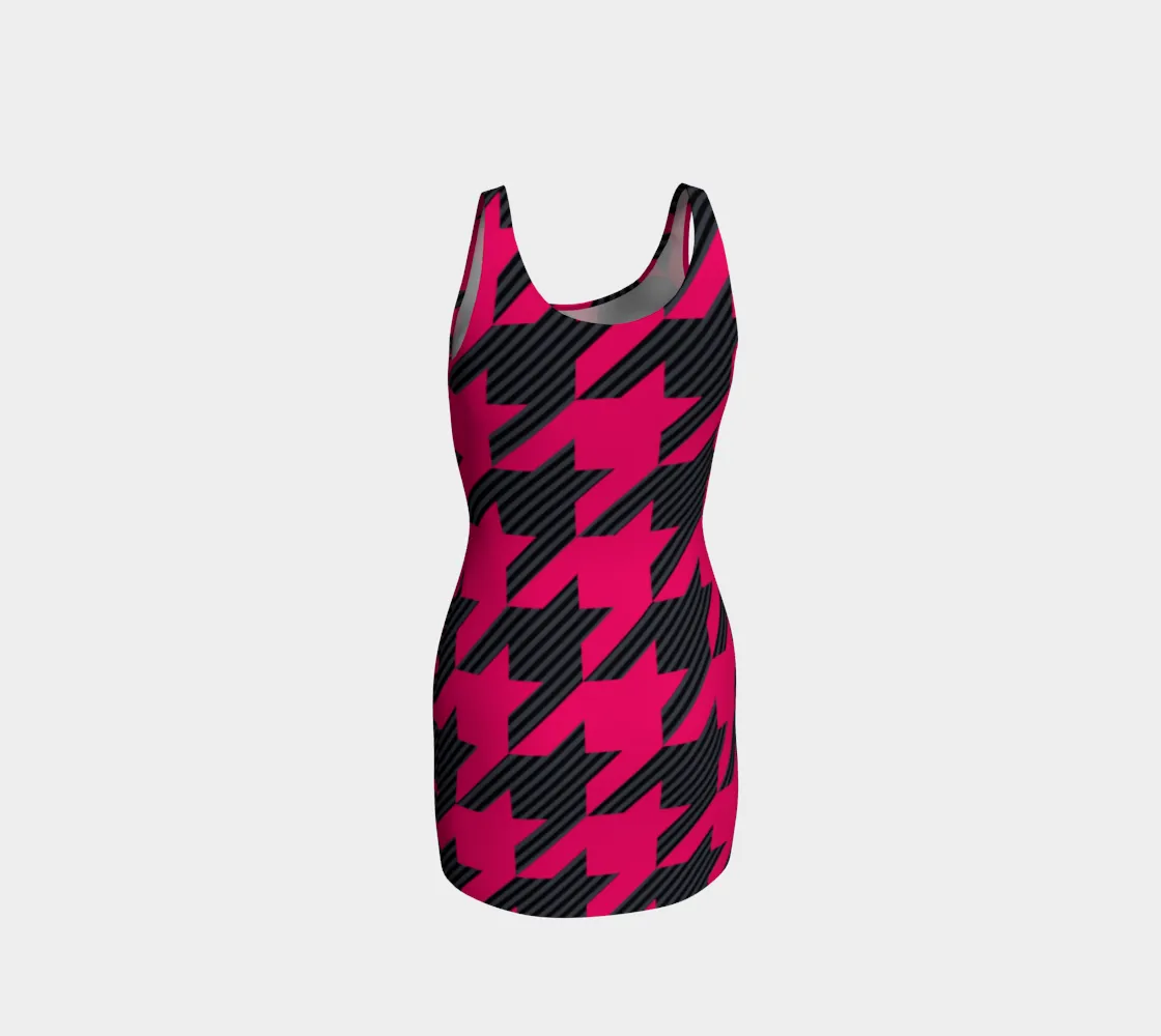 Houndstooth Innuendos Bodycon Dress