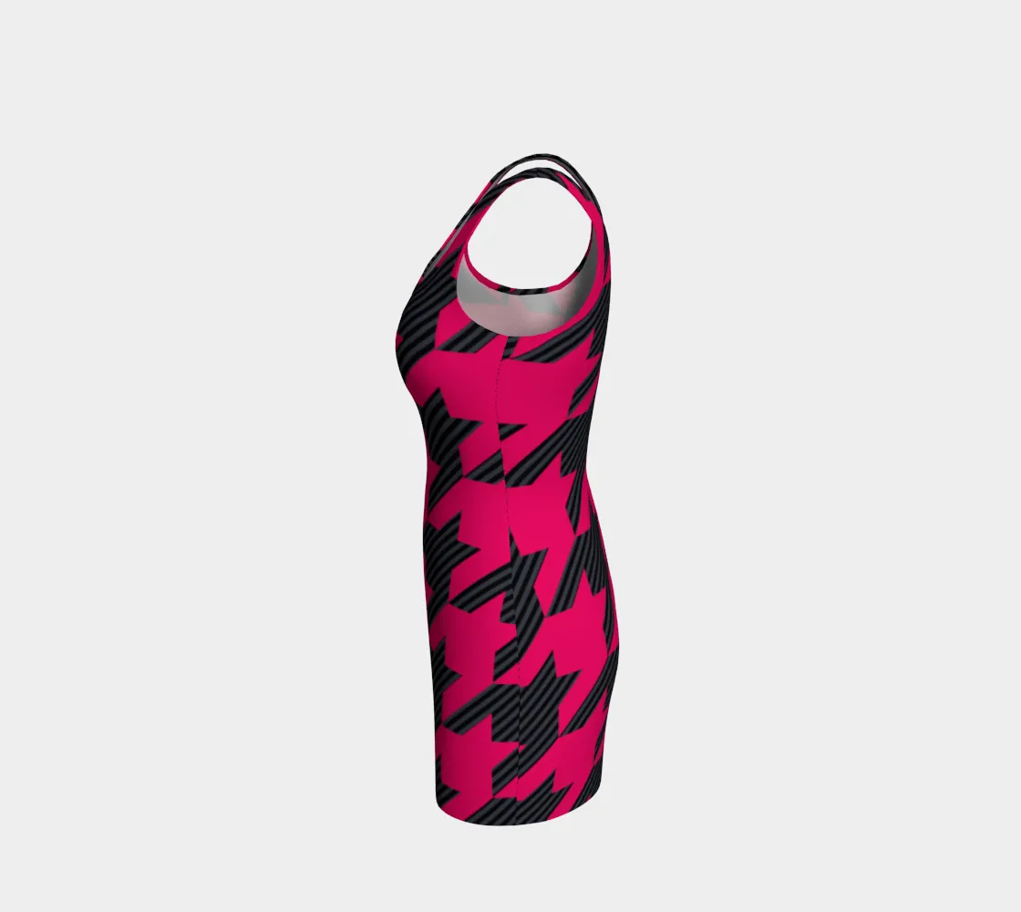 Houndstooth Innuendos Bodycon Dress