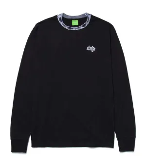 Huf Women's Jaquard Neck Long Sleeve Knit - Black