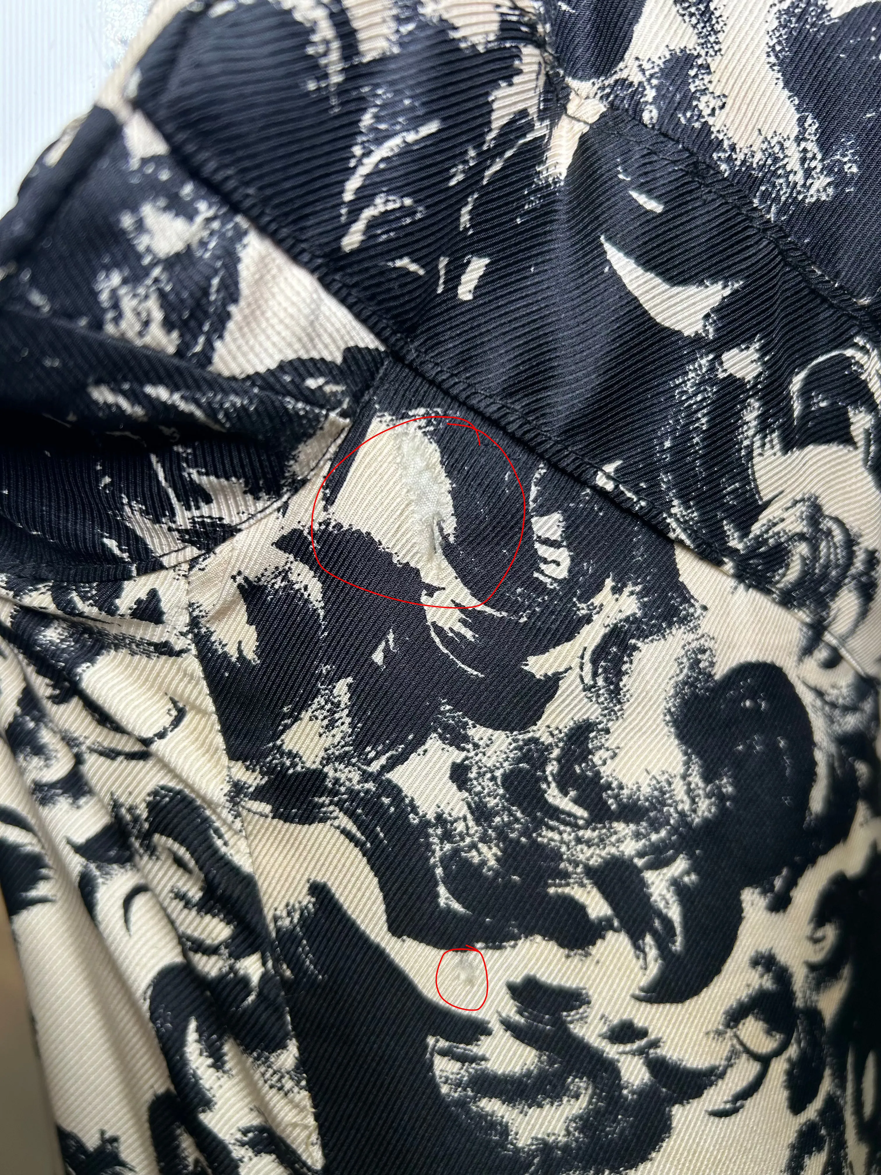 Incredible Sophie of Saks 60s Abstract Black & White Gown with Ostrich Feather Stole