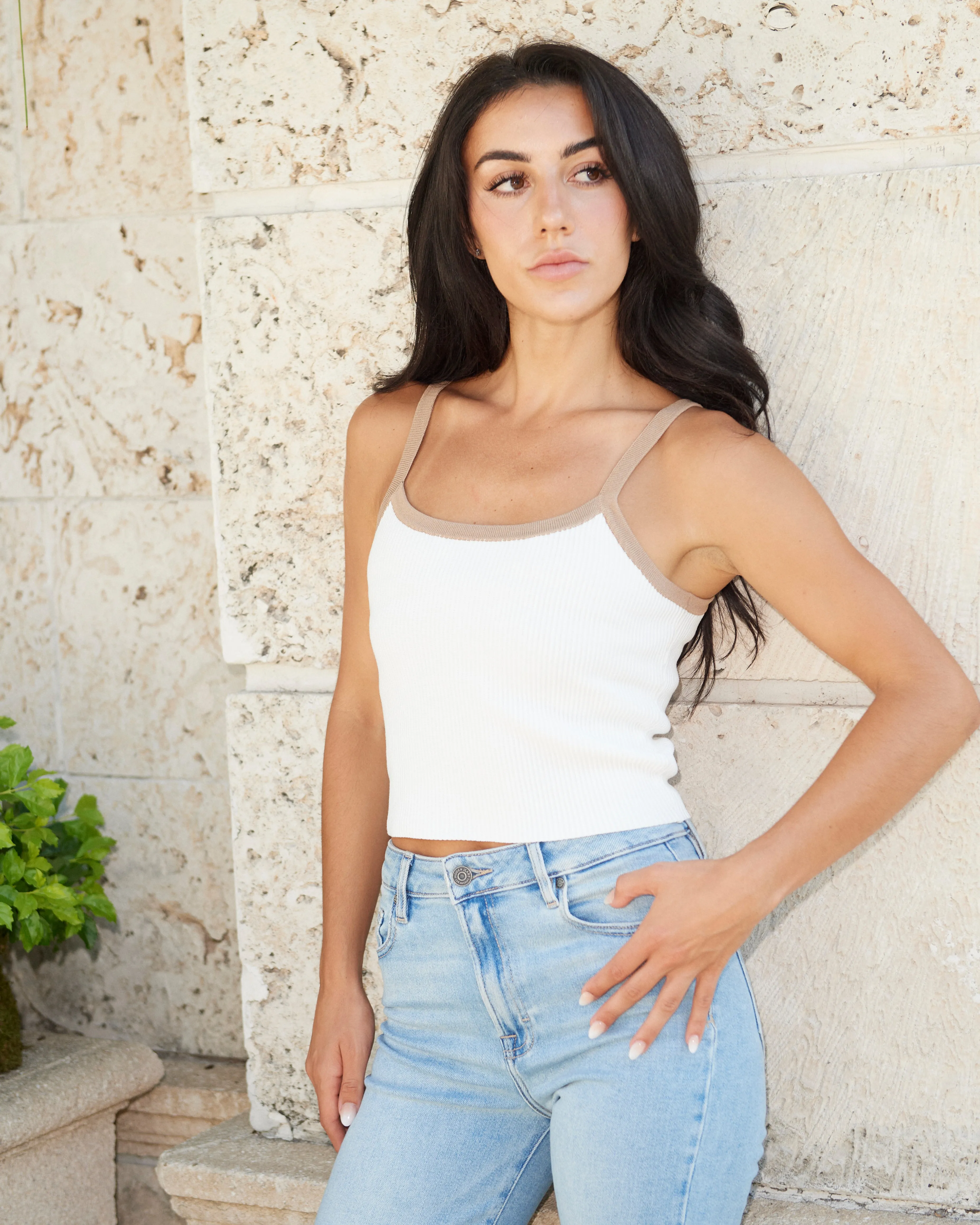 Ines Colorblock Knit  Top