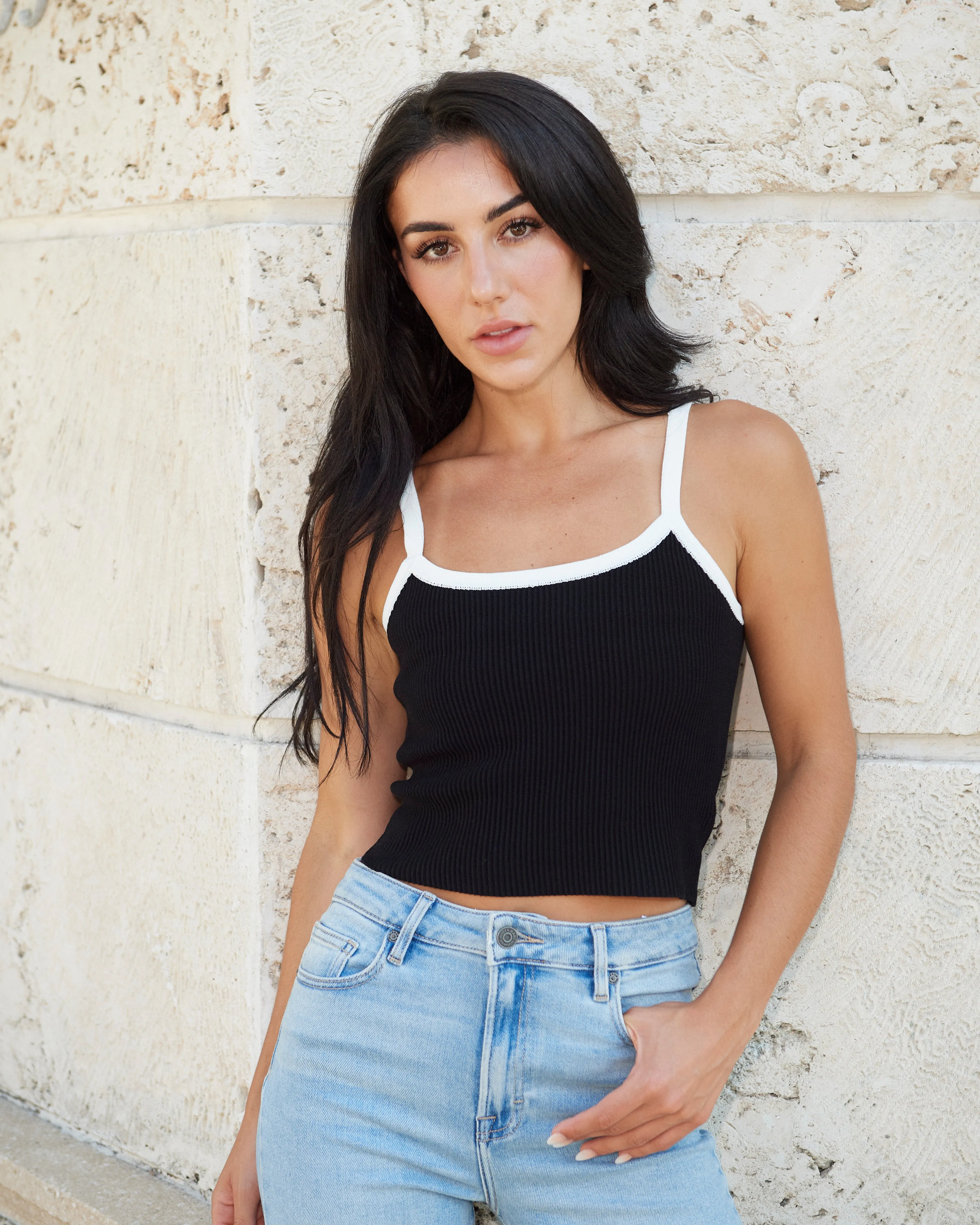 Ines Colorblock Knit  Top