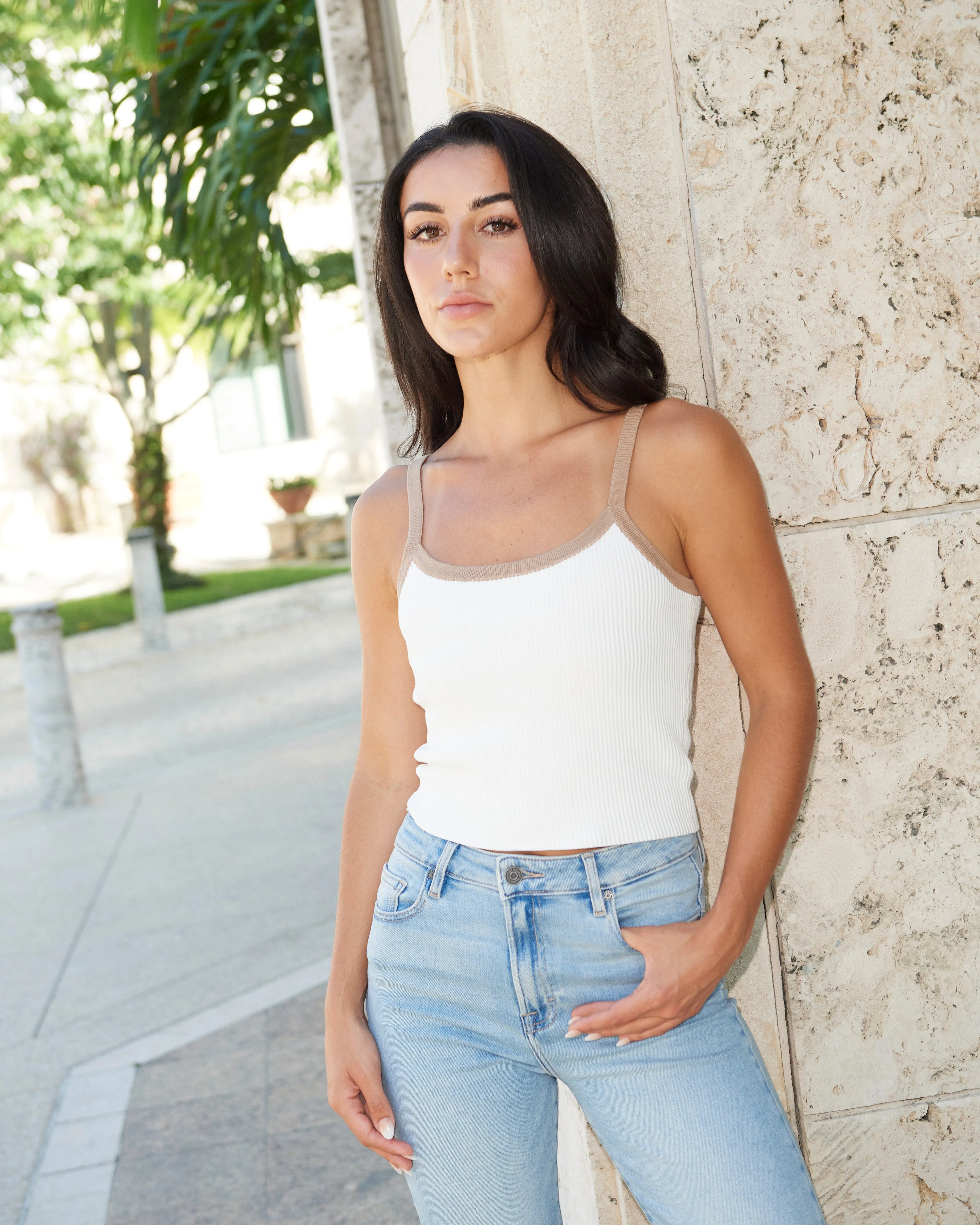 Ines Colorblock Knit  Top