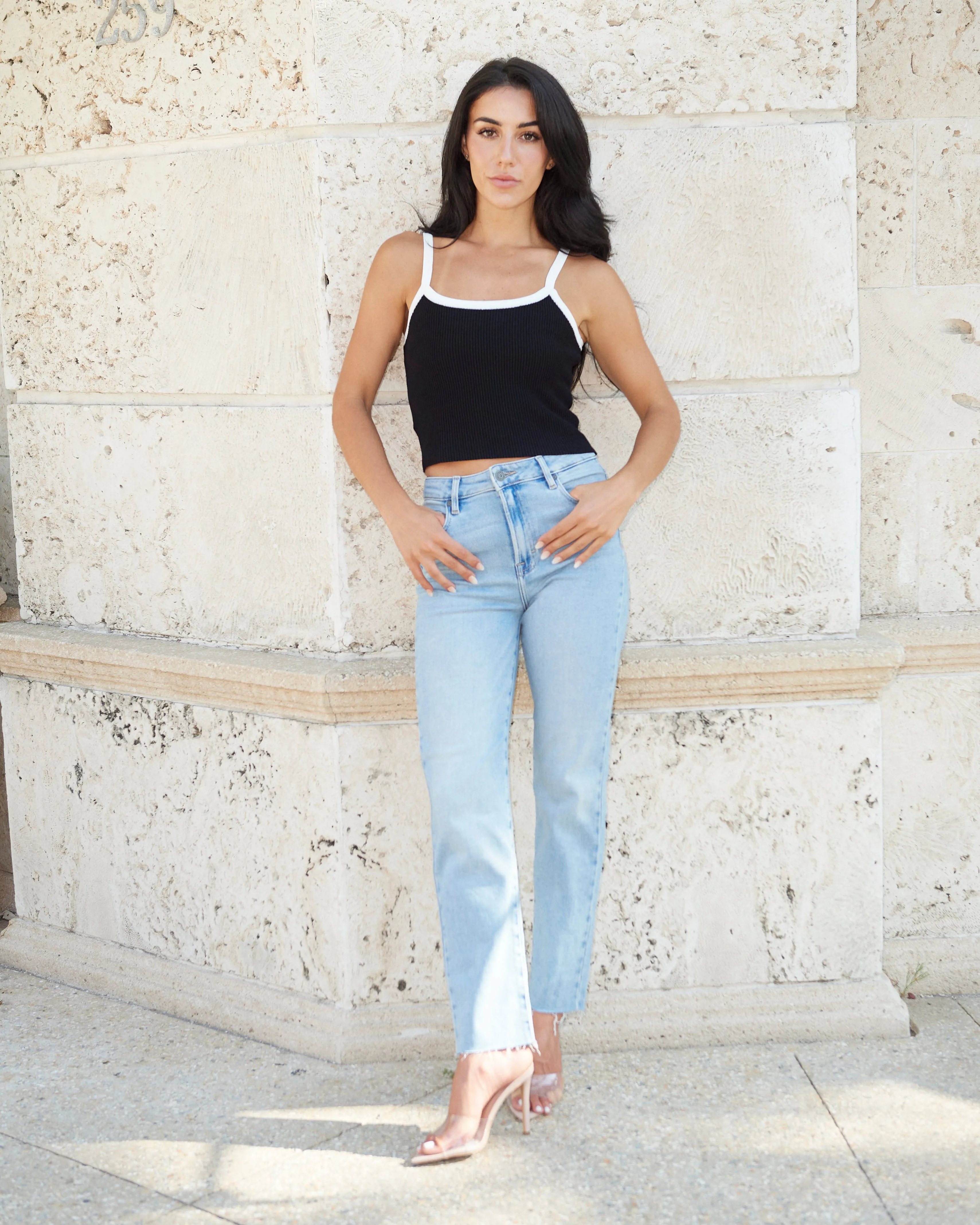Ines Colorblock Knit  Top