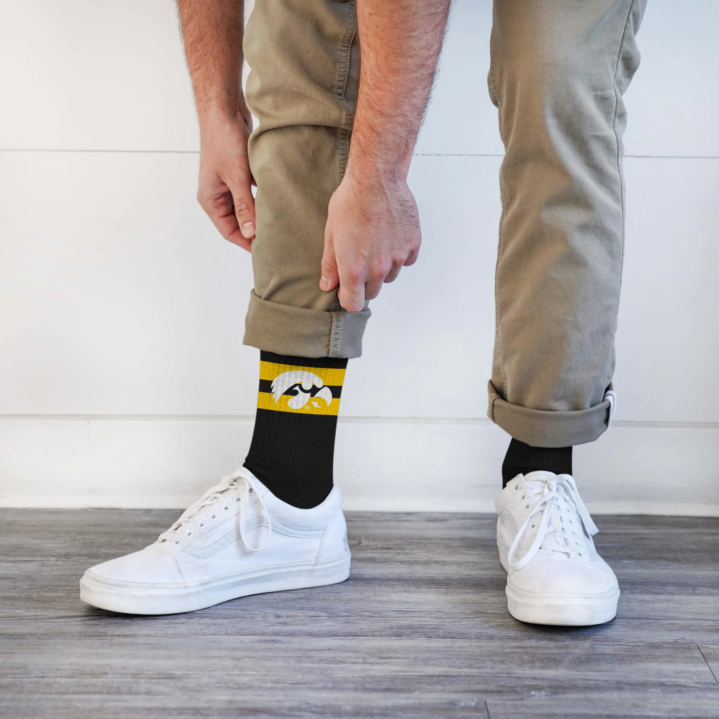 Iowa Hawkeyes Legend Premium Crew Socks