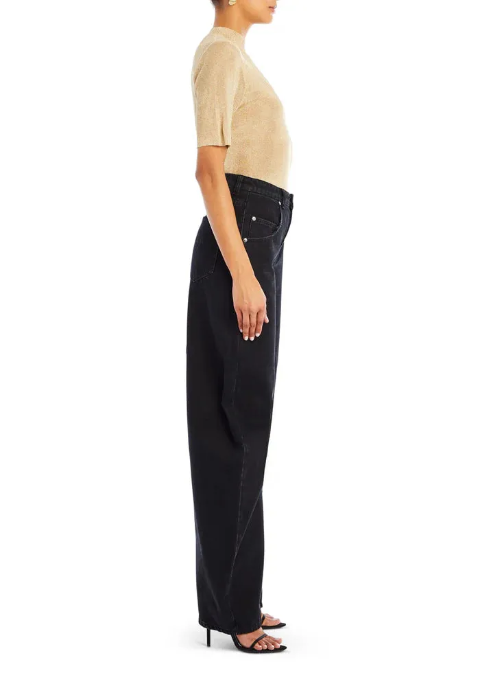 IRIS METALLIC KNIT TOP