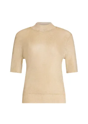 IRIS METALLIC KNIT TOP