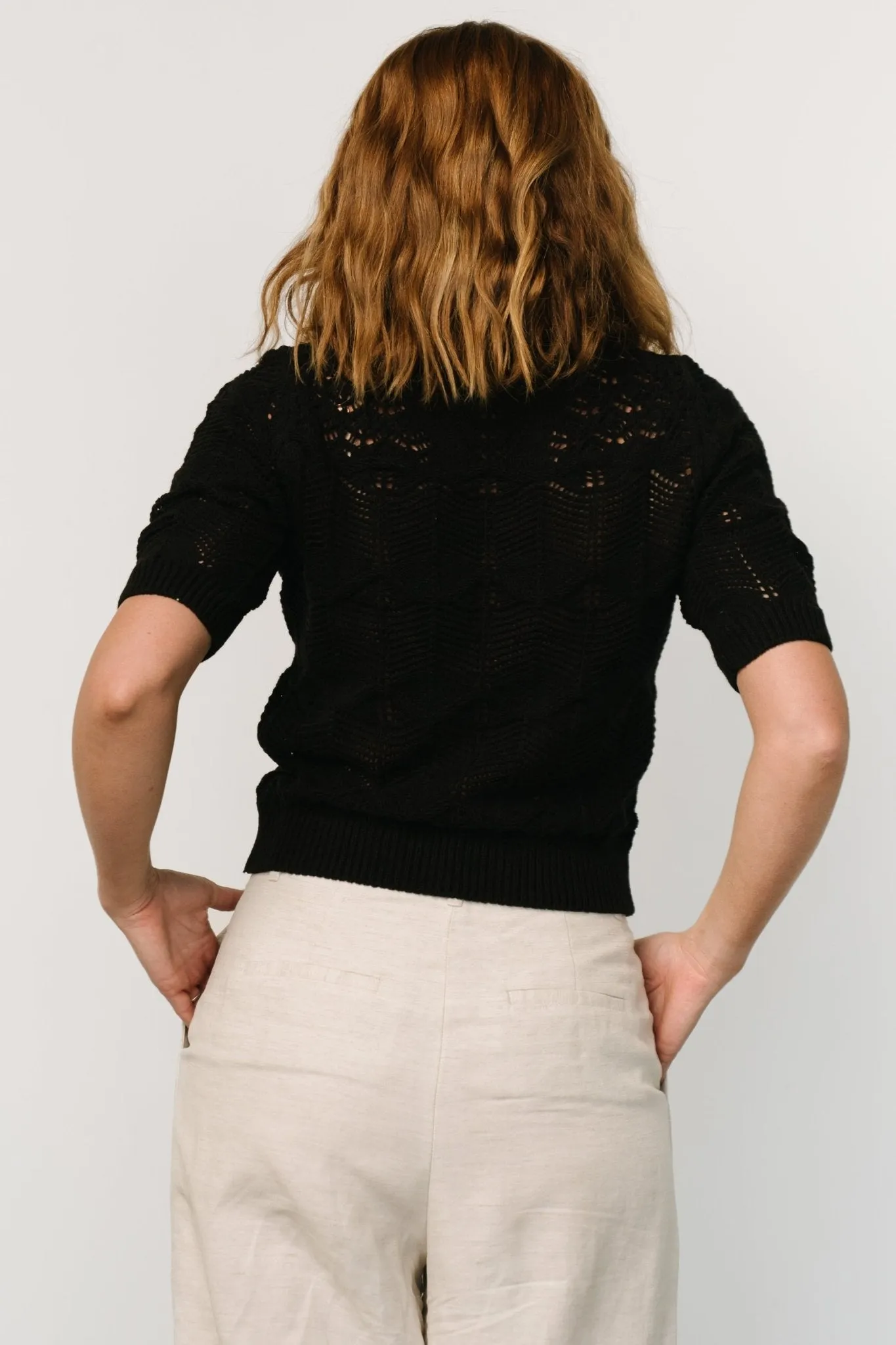 Josella Knit Top | Black