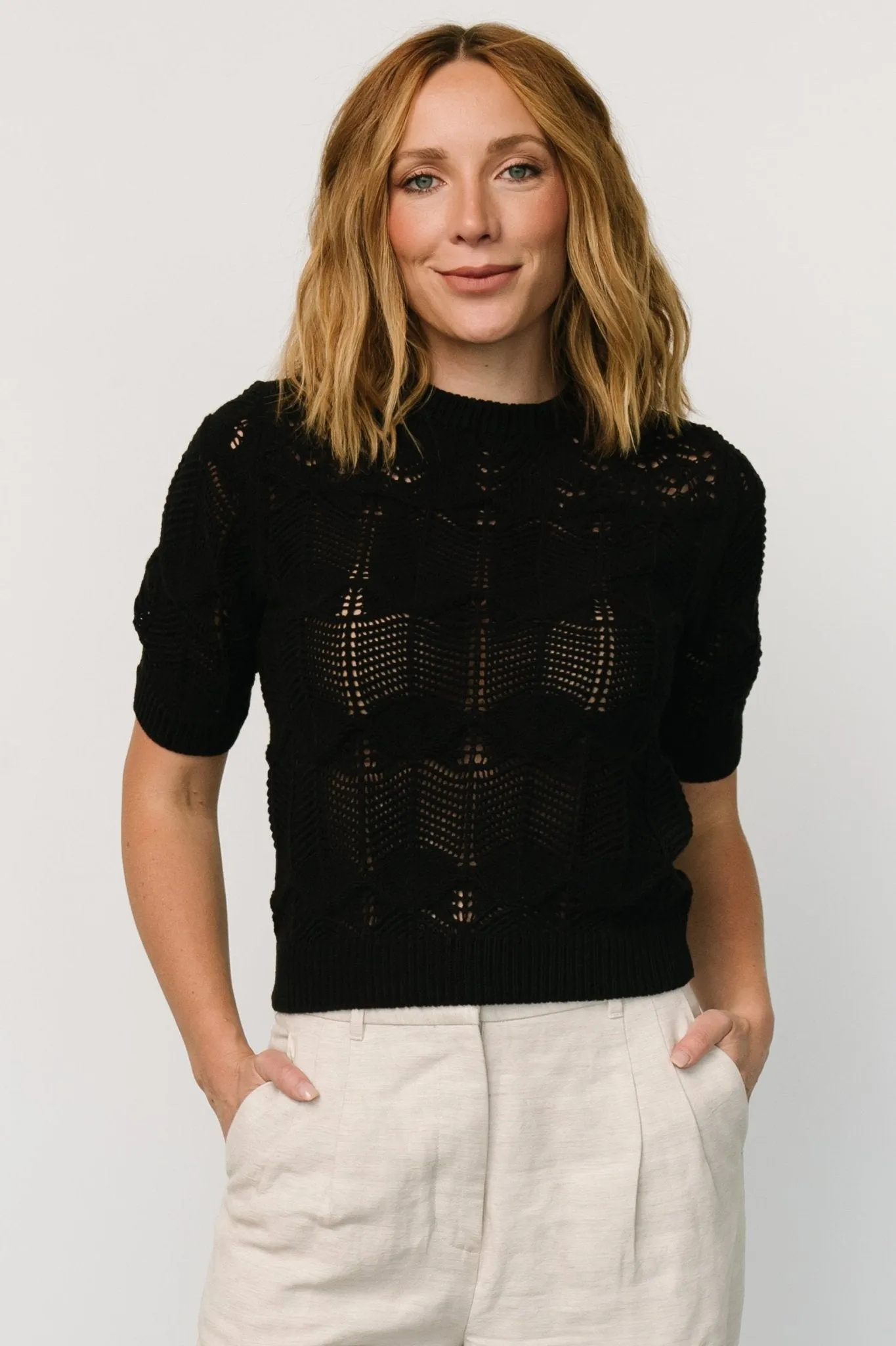 Josella Knit Top | Black