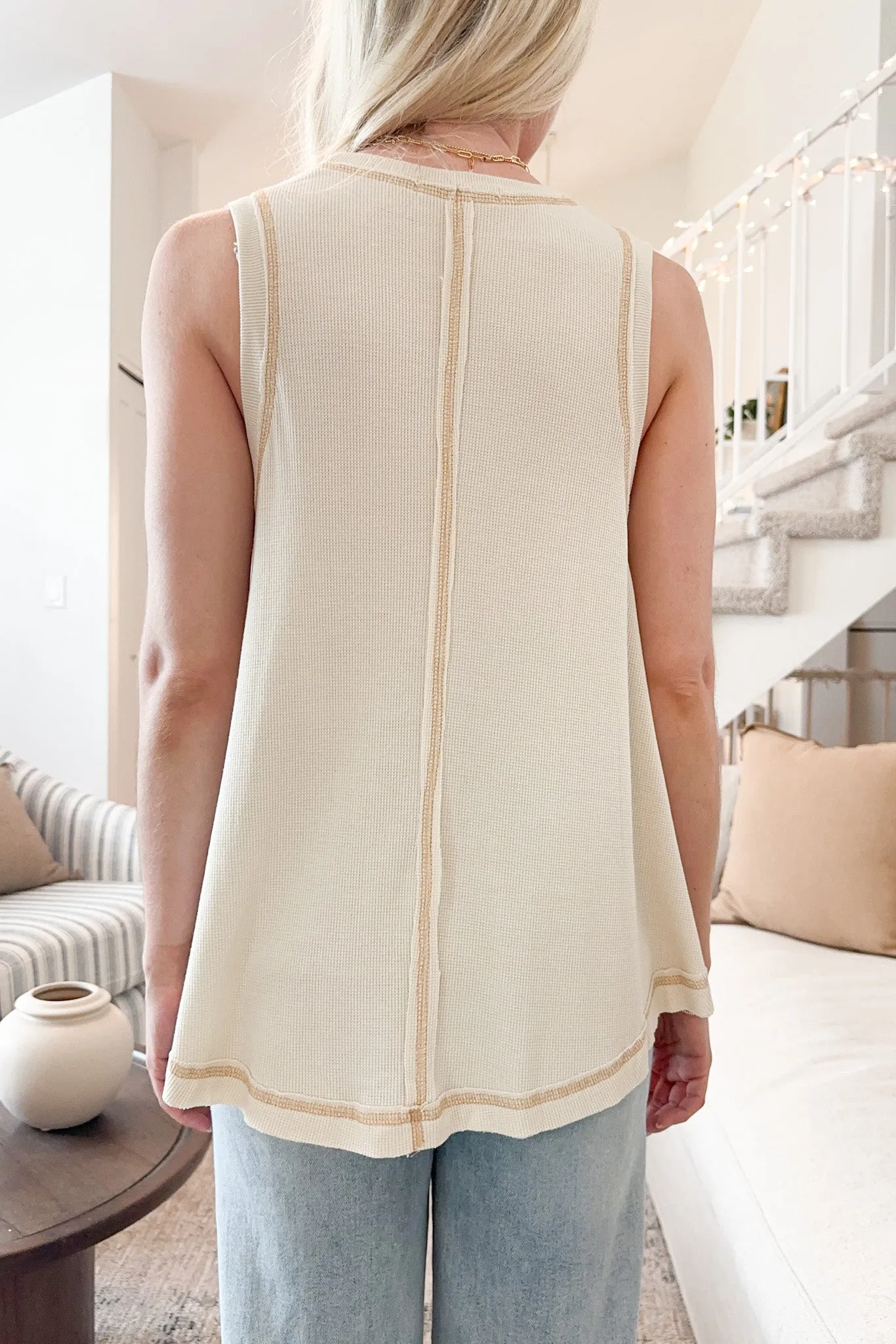 Josie Lightweight Waffle Knit Tank