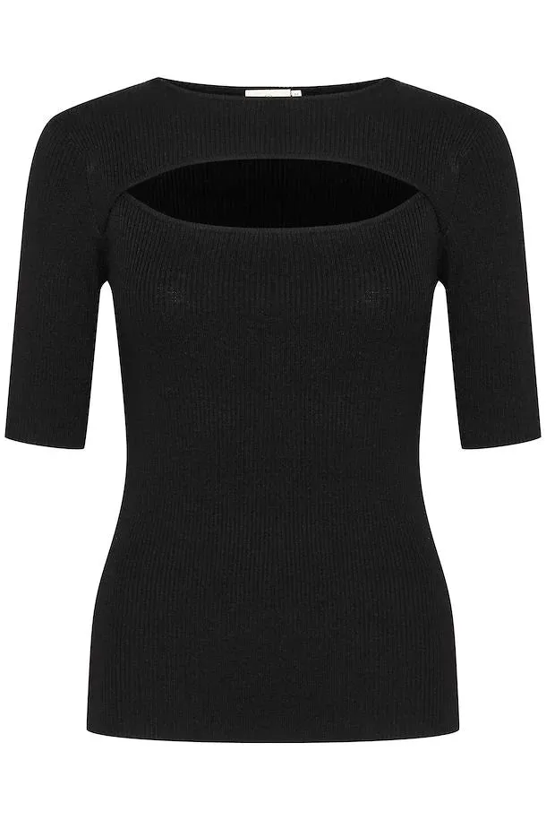 Kaffe - Amalie Knit Pullover Top Black