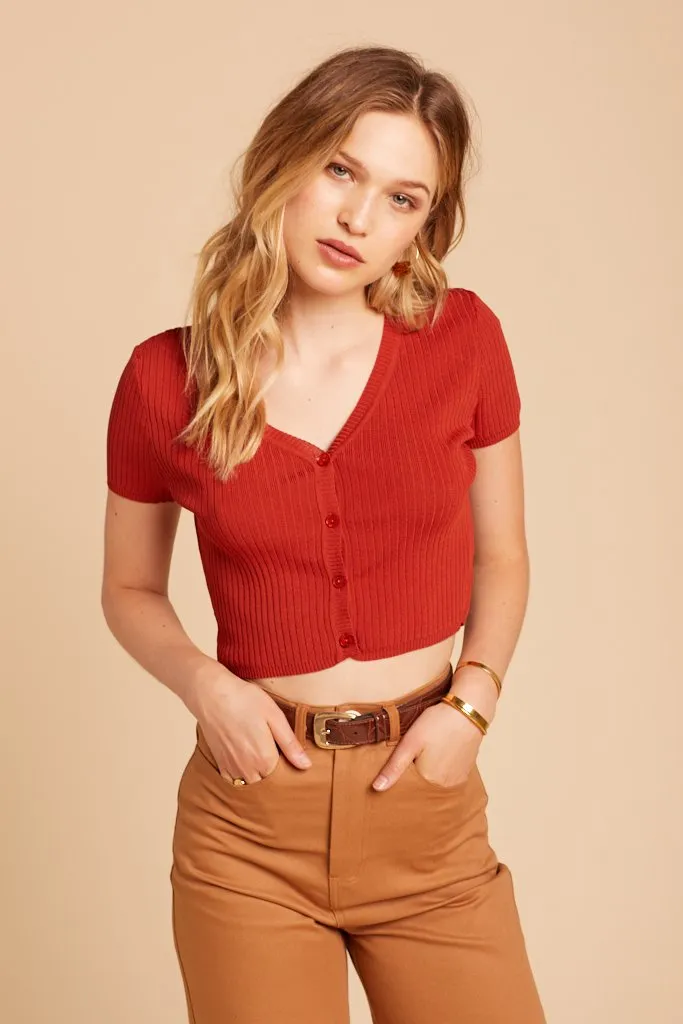 Kali Ribbed Knit Top