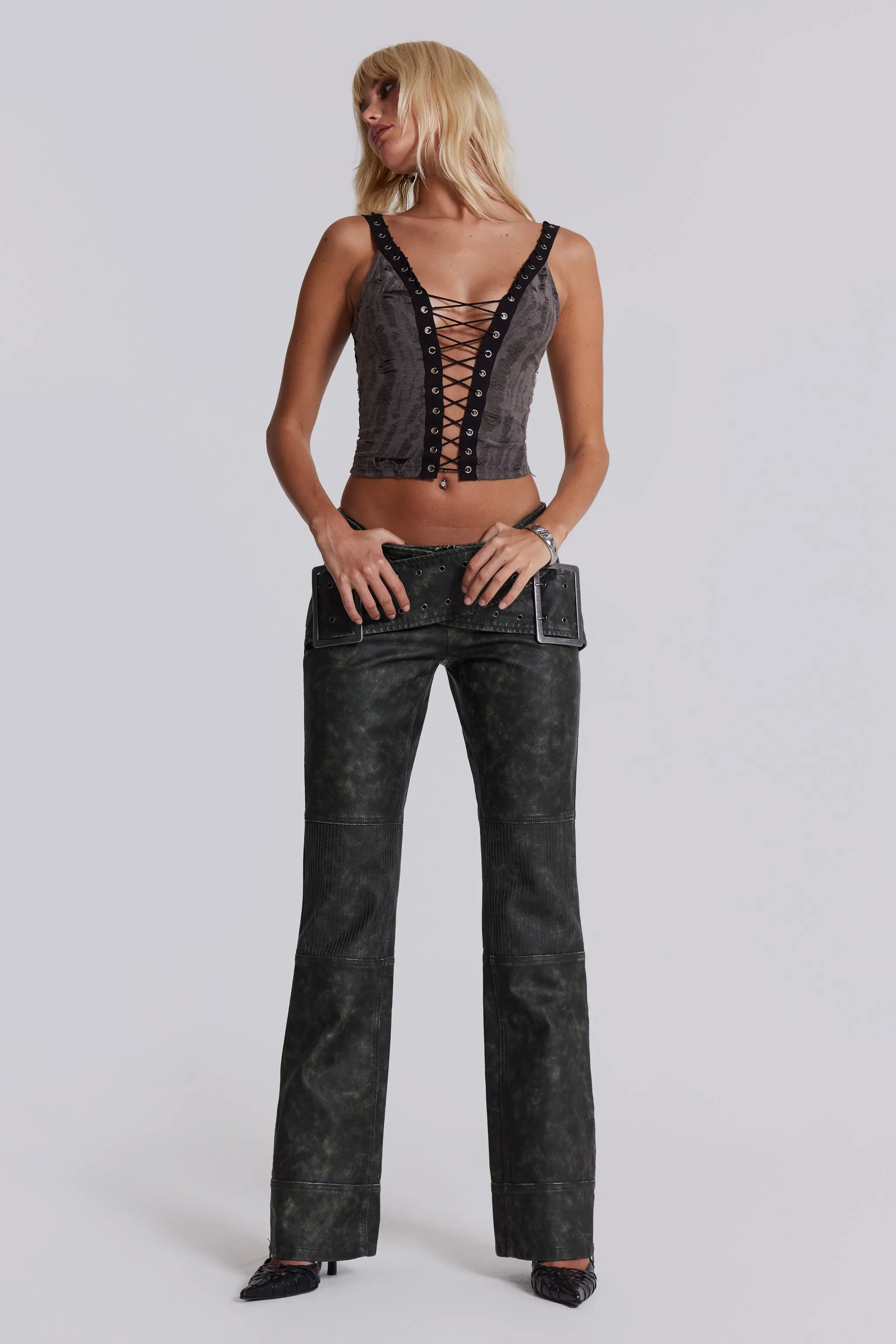 Kate Cross Plunge Top