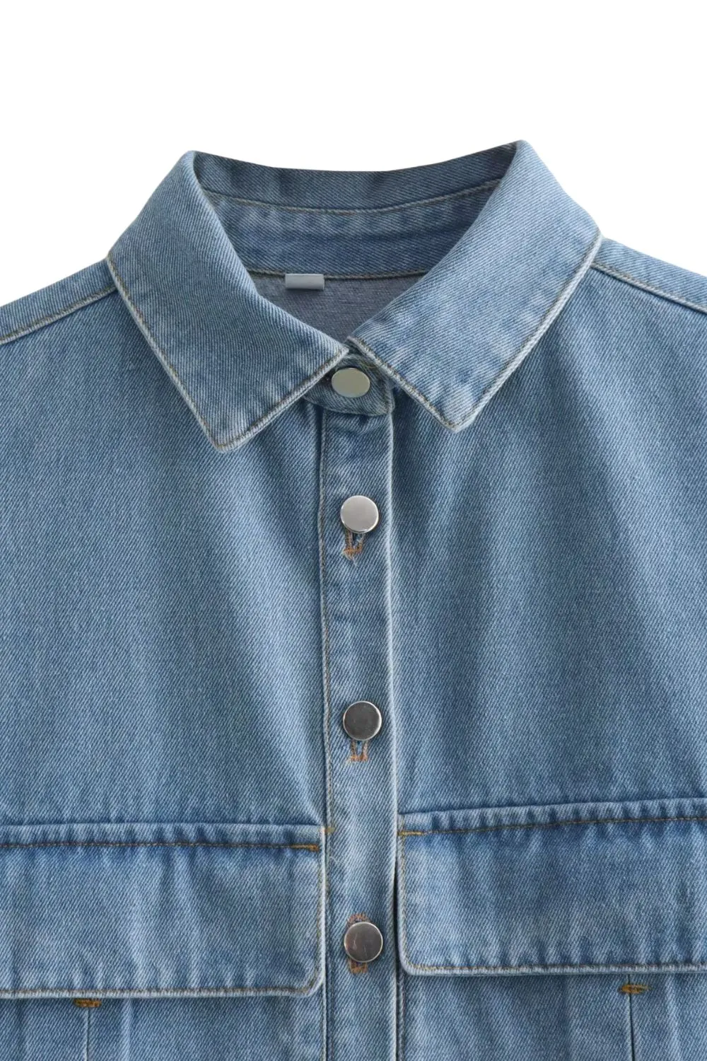 'Kaylee' Double-Pocket Decorated Denim Jacket