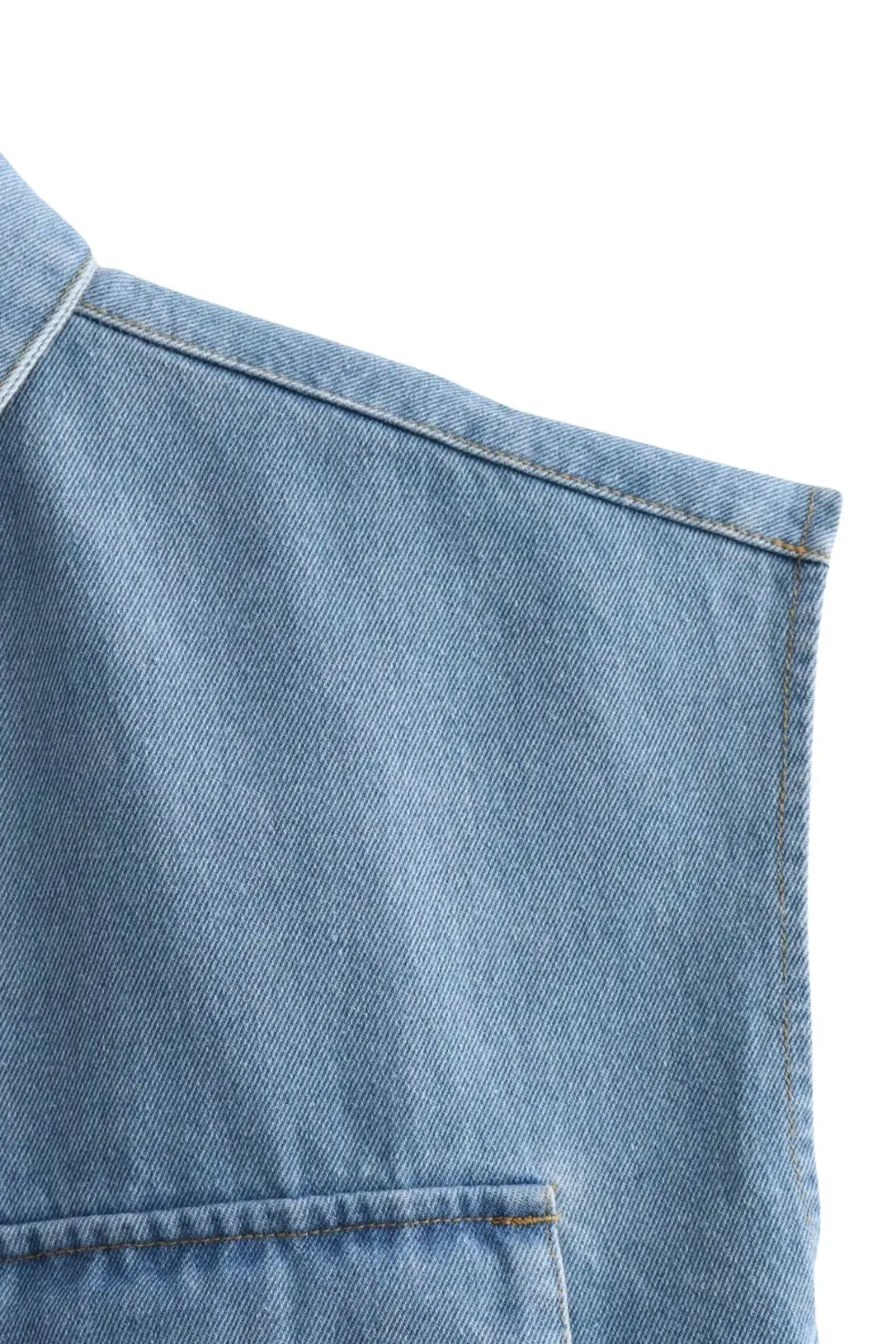 'Kaylee' Double-Pocket Decorated Denim Jacket