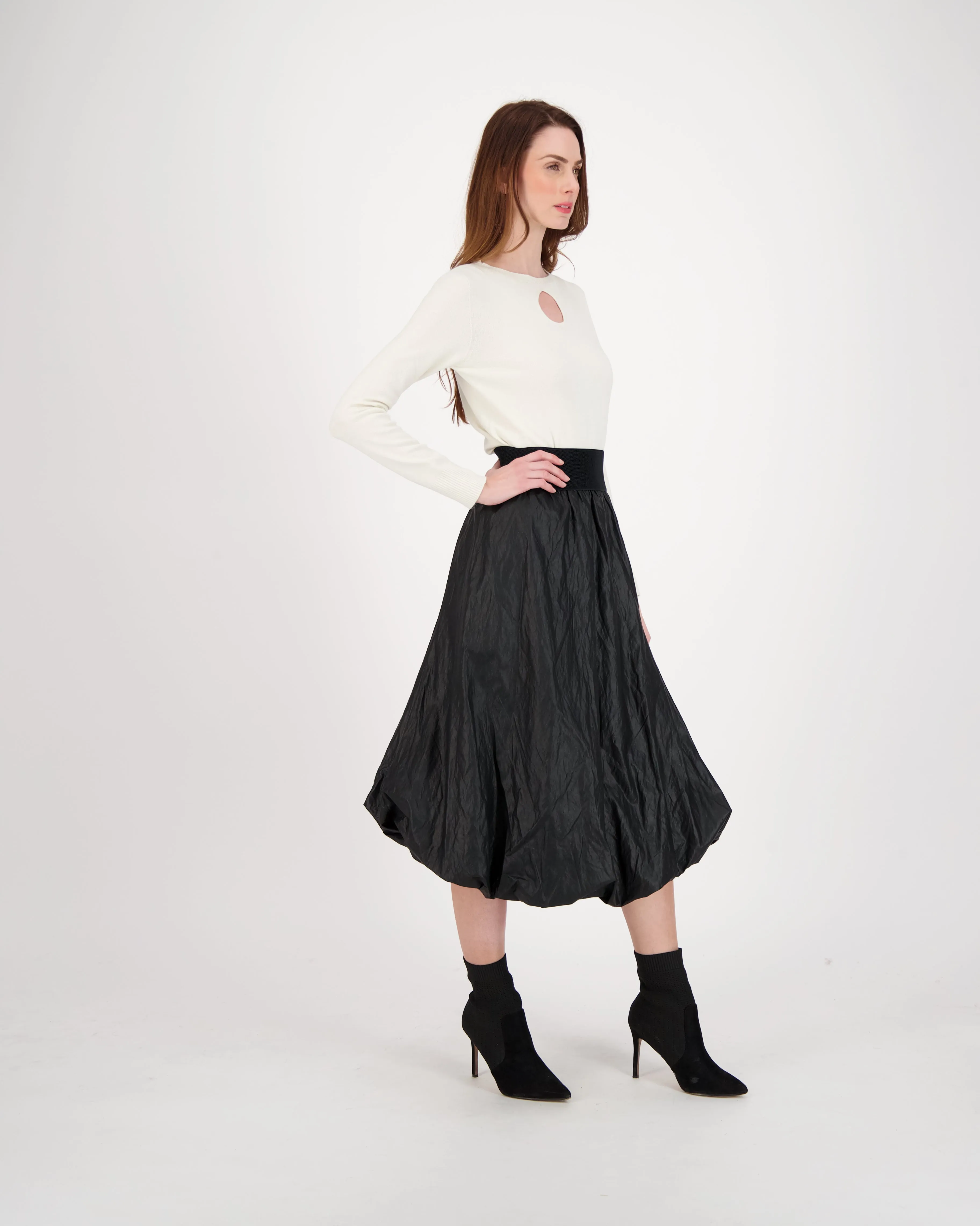 Keyhole Front Knit Top