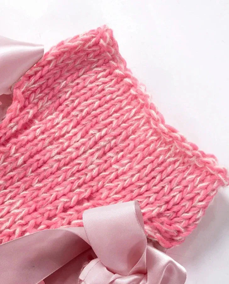 Knit Bow Cut Charming Out Tank Top