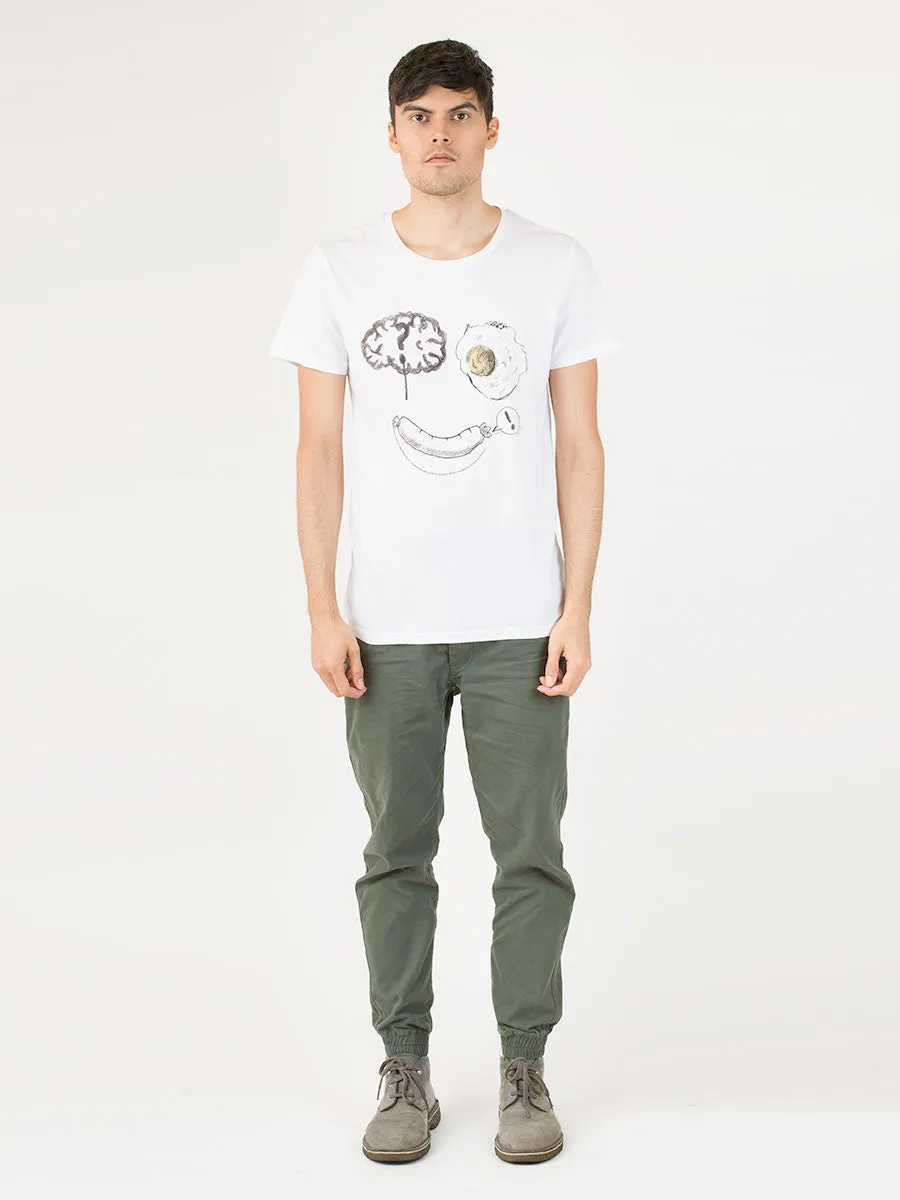Knit Bruce Printed Tee in Happy Sausage