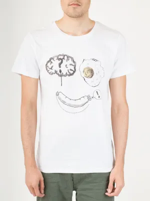 Knit Bruce Printed Tee in Happy Sausage