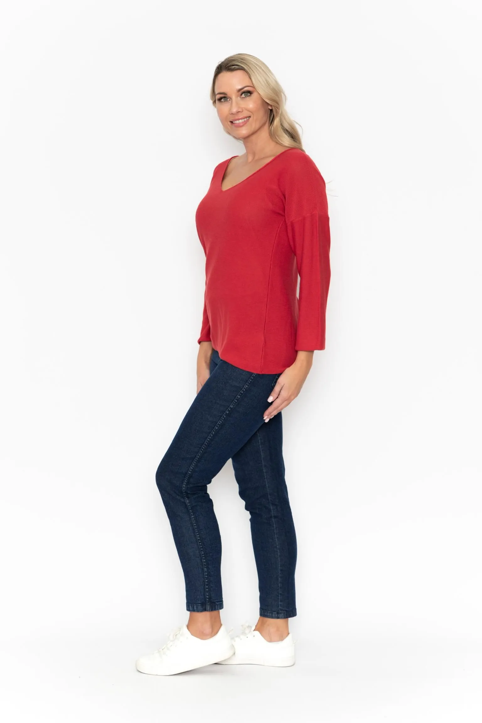 Knit Top V Neck
