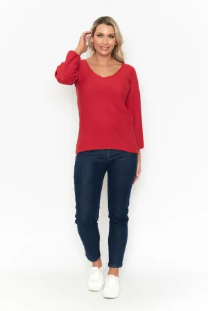 Knit Top V Neck