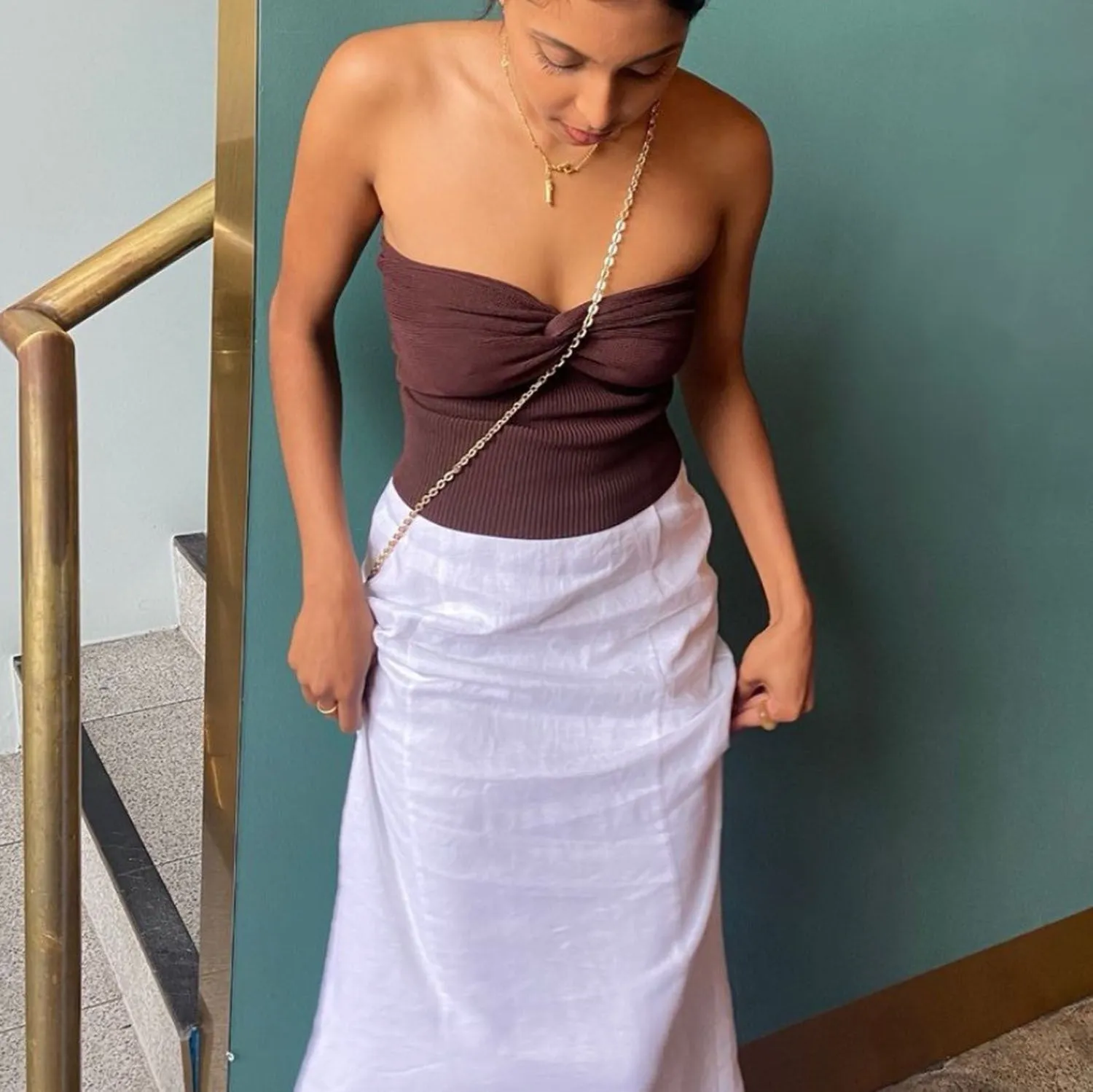 Knit Twisted Stylish Tube Top