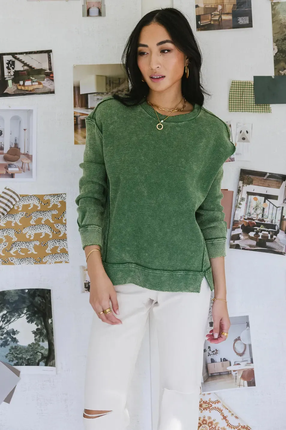Konnor Waffle Knit Top - FINAL SALE