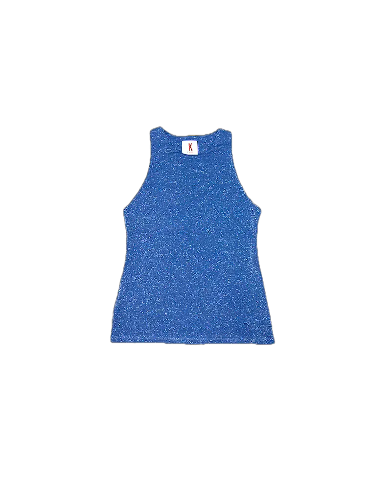 Kontatto denim glitter top