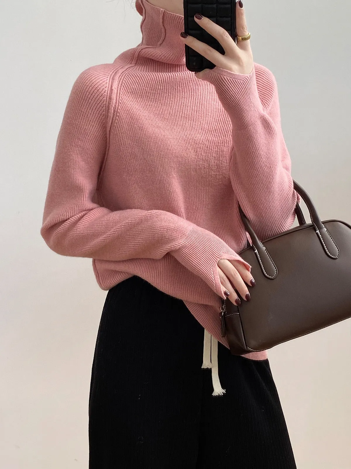 [Korean Style] 6 Color Basic Turtleneck Sweater