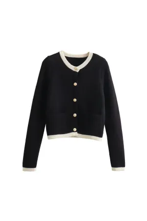 'Kseniya' Single-Breasted Knit Sweater