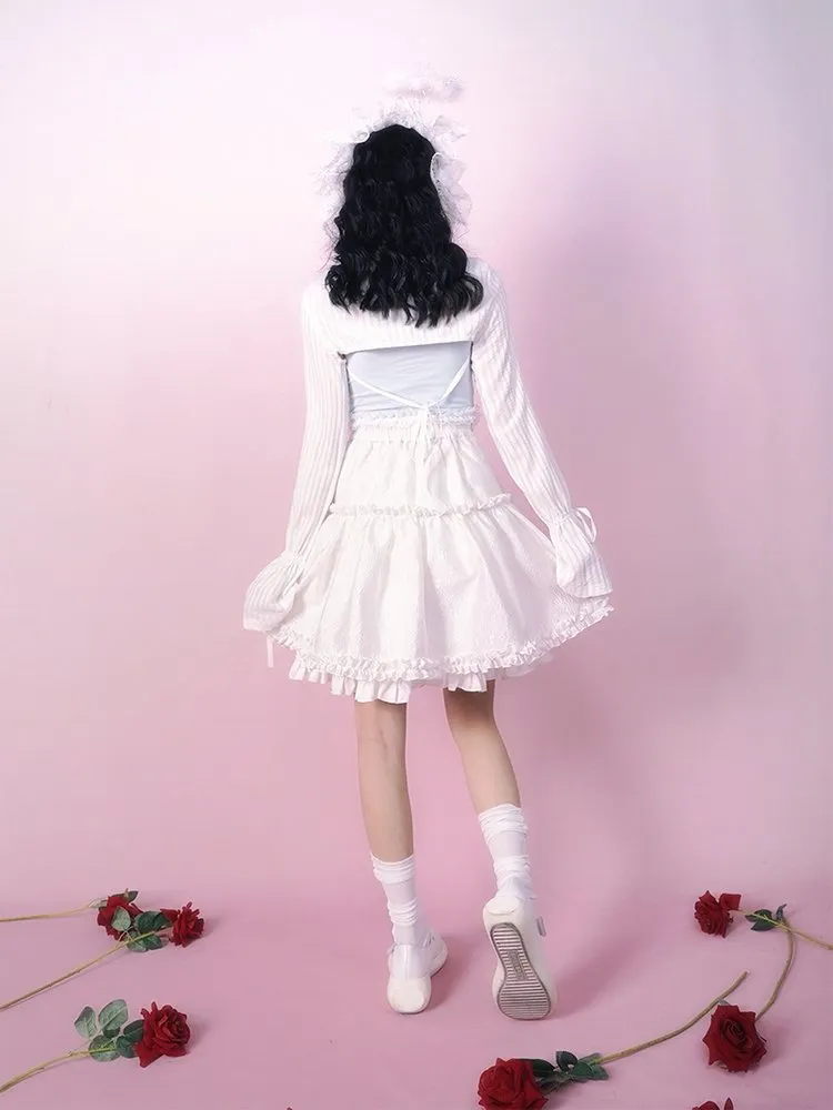 Lace Knit Sunscreen Short Top【s0000001128】