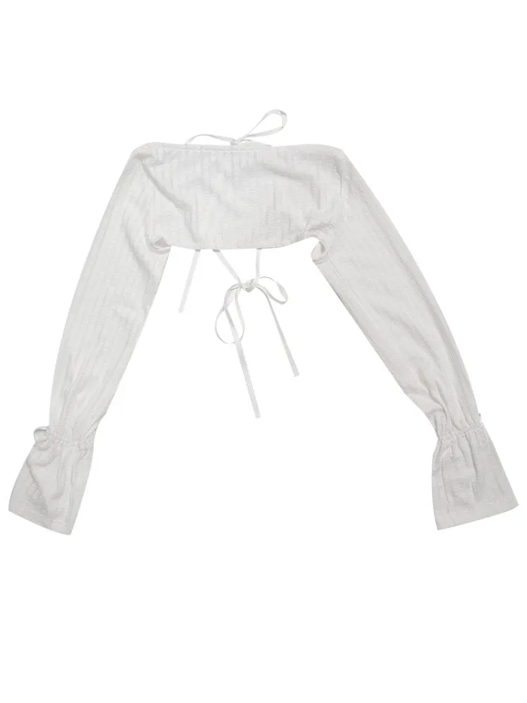 Lace Knit Sunscreen Short Top【s0000001128】