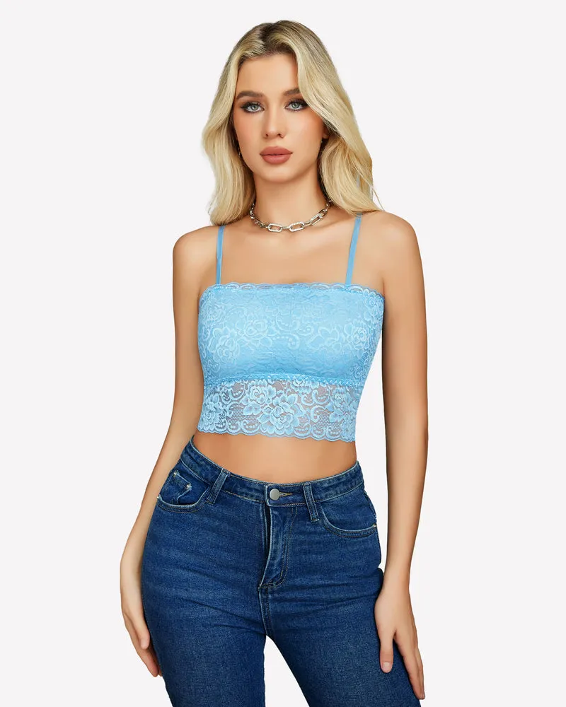 Lace Tank Top Tube Slim Basic Bralette