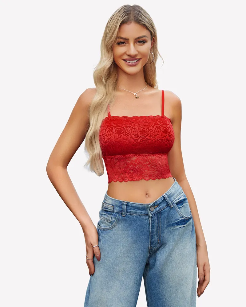 Lace Tank Top Tube Slim Basic Bralette
