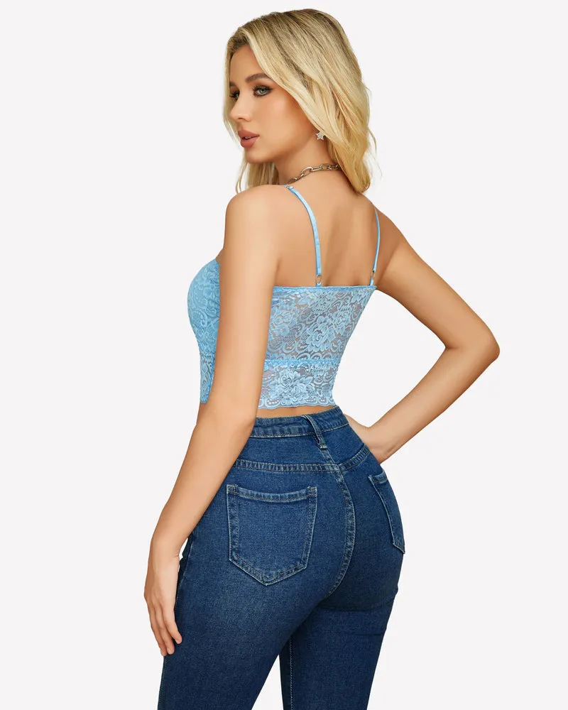 Lace Tank Top Tube Slim Basic Bralette