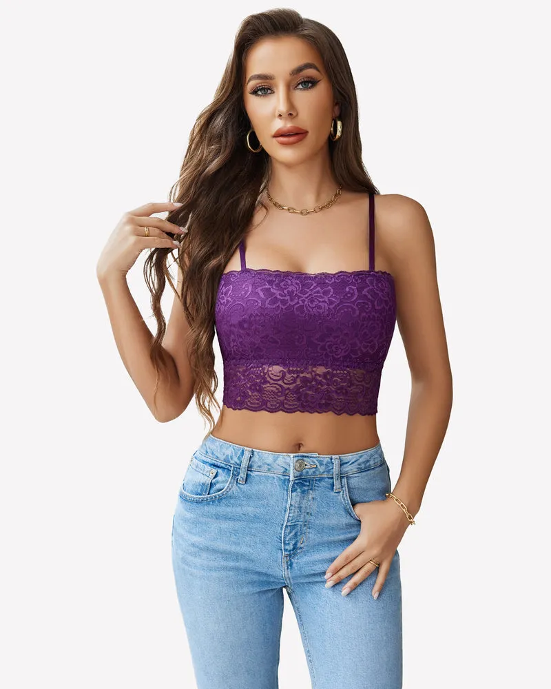 Lace Tank Top Tube Slim Basic Bralette