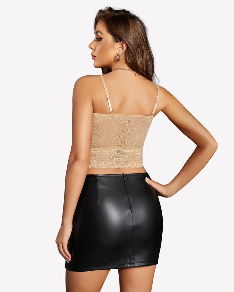 Lace Tank Top Tube Slim Basic Bralette