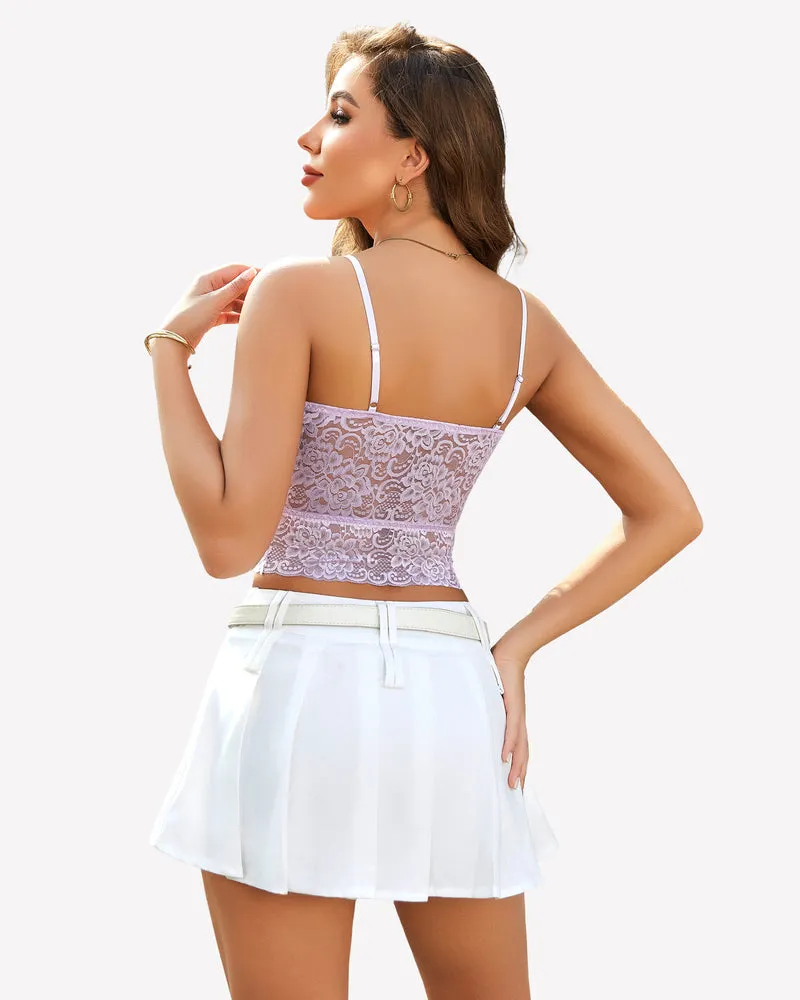 Lace Tank Top Tube Slim Basic Bralette