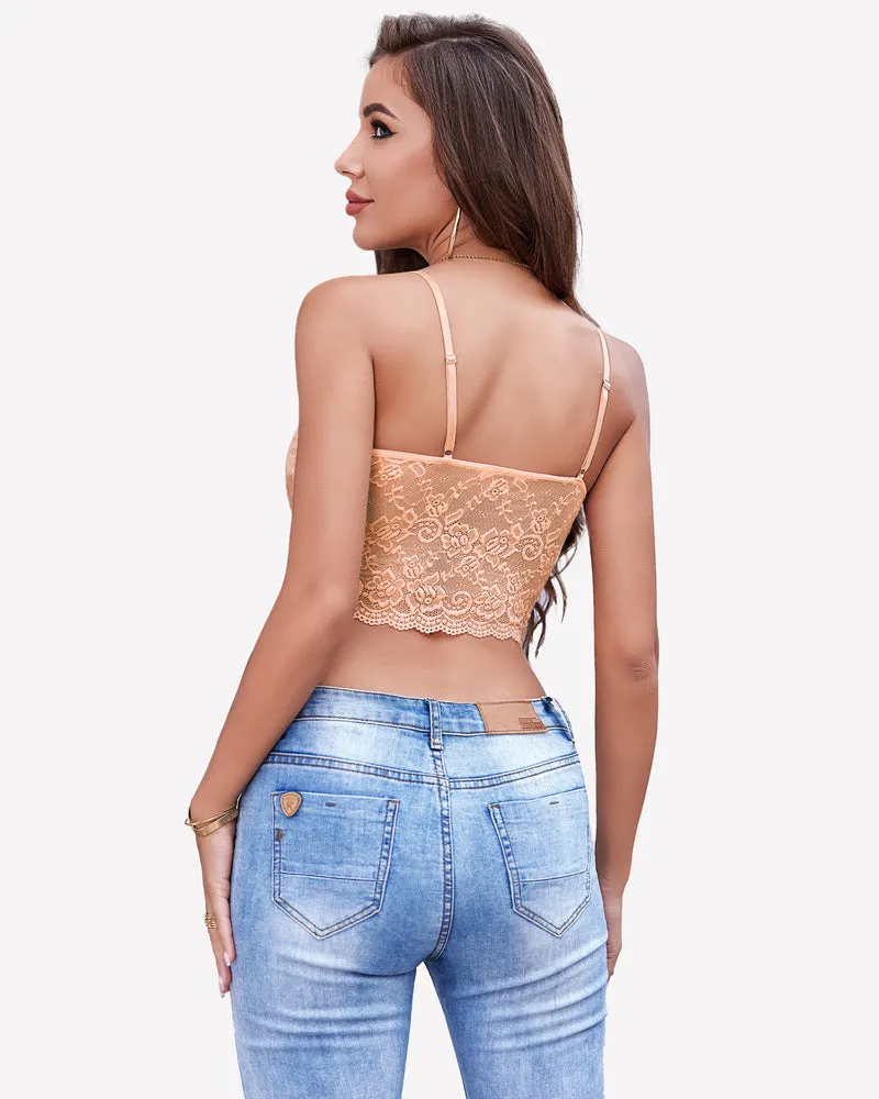 Lace V Neck Bralette Top