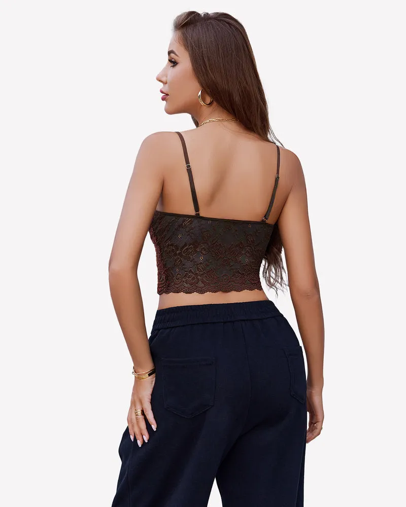Lace V Neck Bralette Top