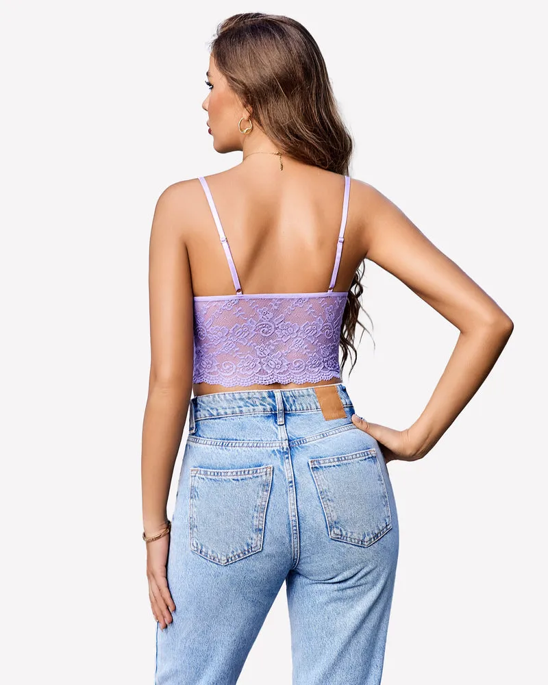 Lace V Neck Bralette Top