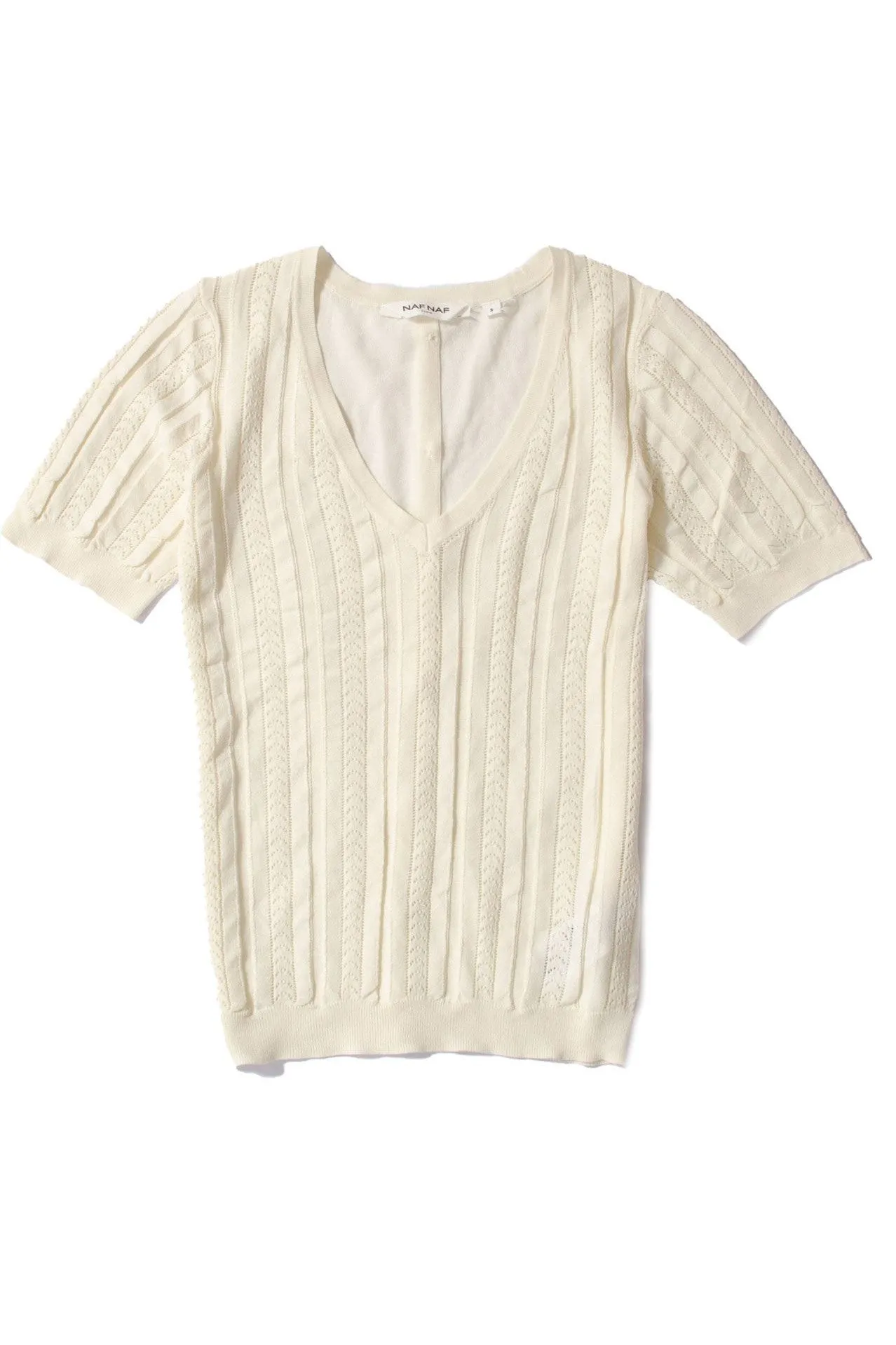 Lace V Neck T Shirt