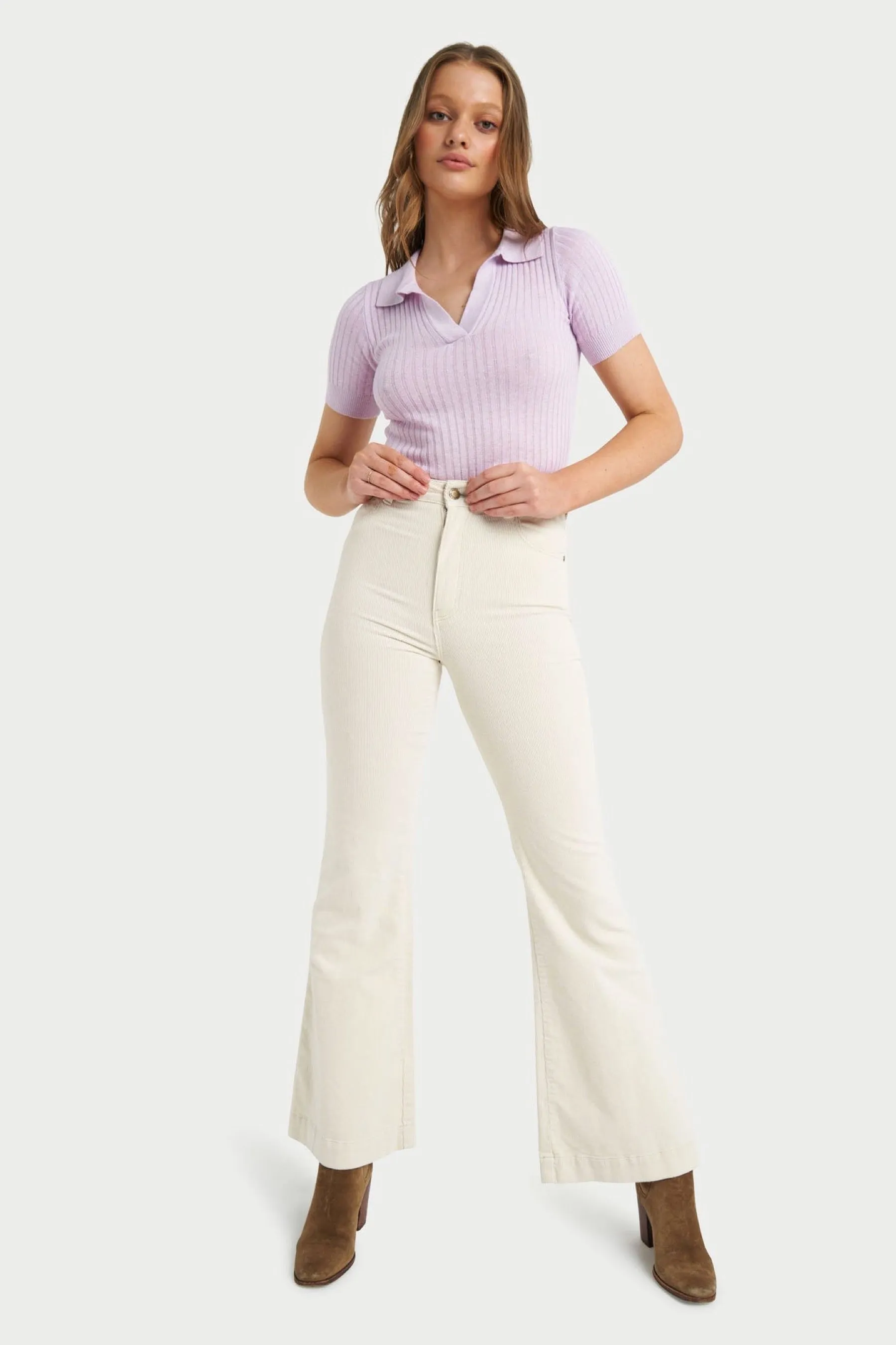 Lavender Amanda Knit Top