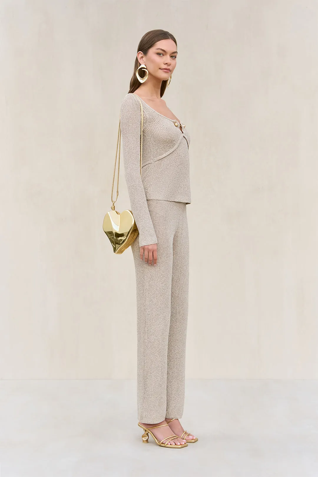 LAWENA KNIT PANT - BEACH