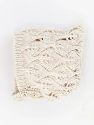 Leaf Lace Bonnet, Natural