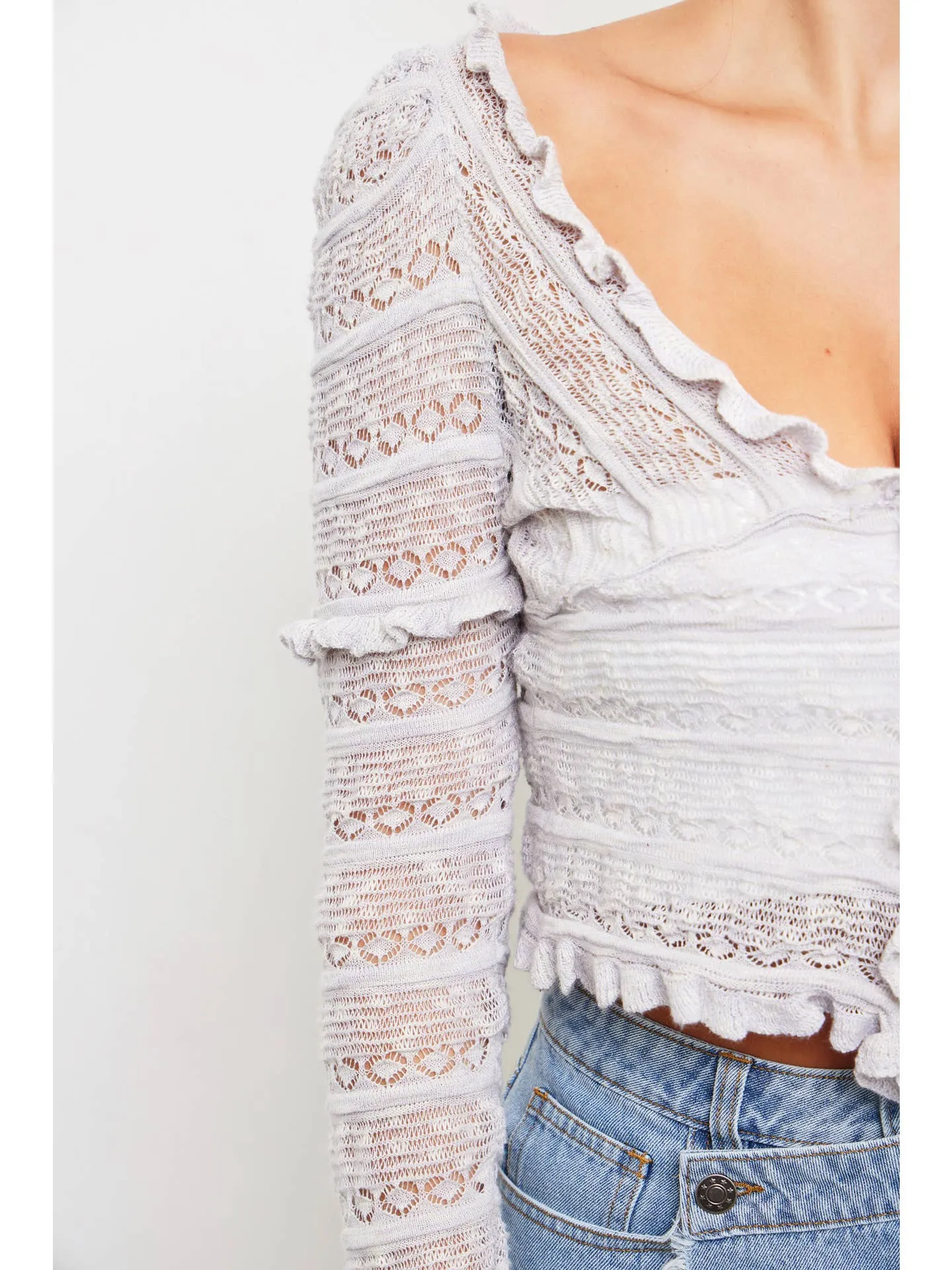 Lennon Ruffle Knit Top